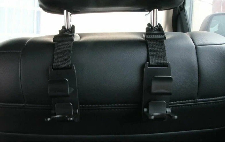Low-Profile Backseat Hooks for Bags