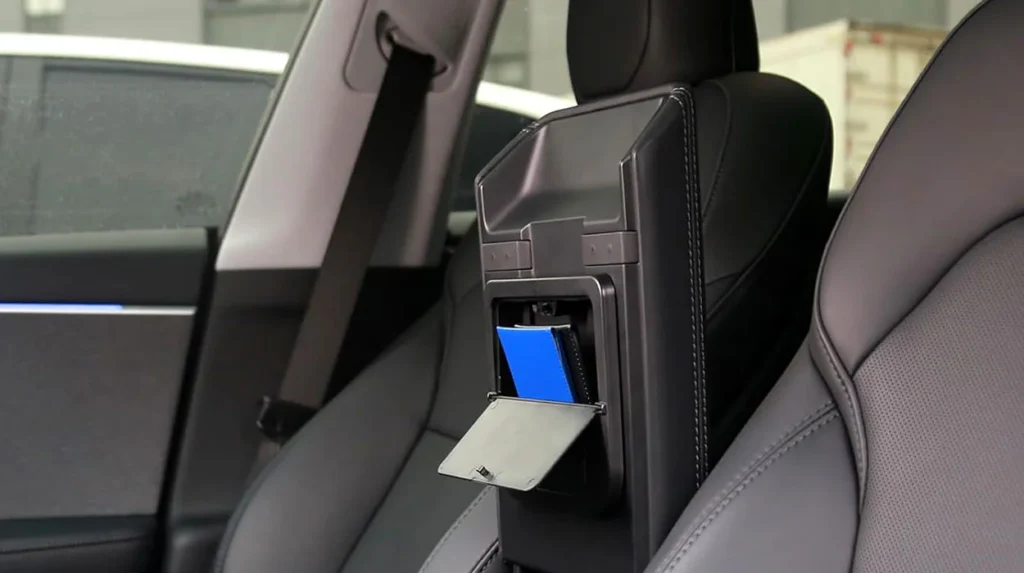 Tesla Armrest Hidden Storage Cubes