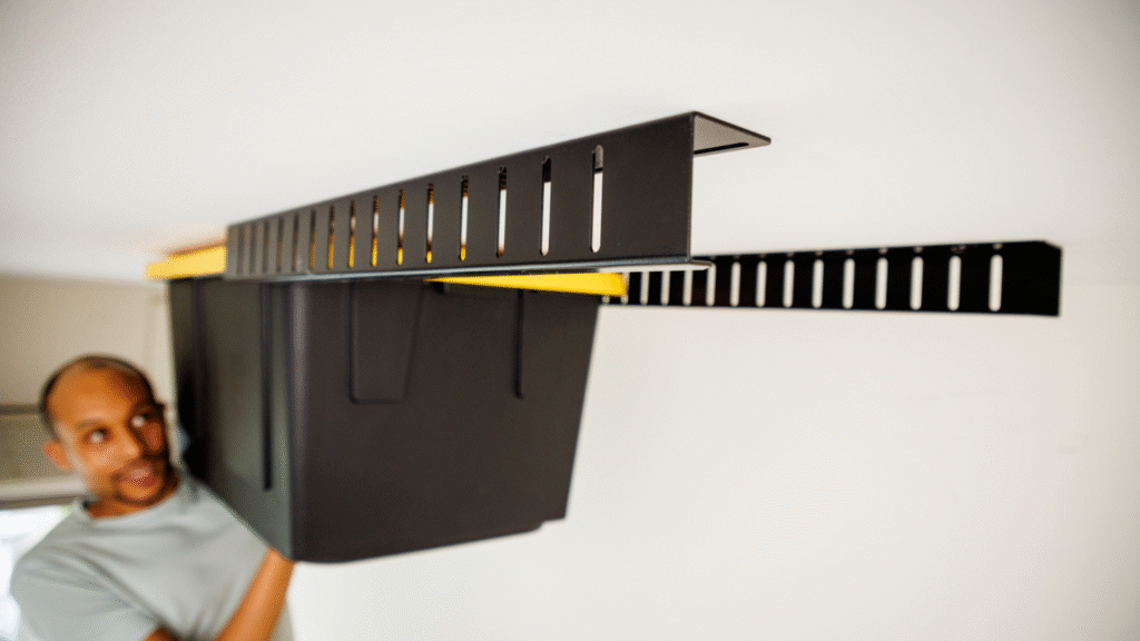 Overhead Wall-Mounted Bin Rails