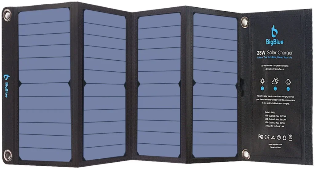 BigBlue 28W Solar Charger