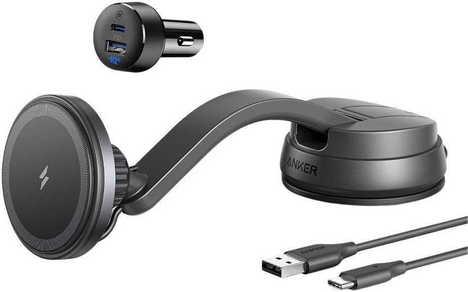 Anker MagGo Magnetic Wireless Car Charger Mount